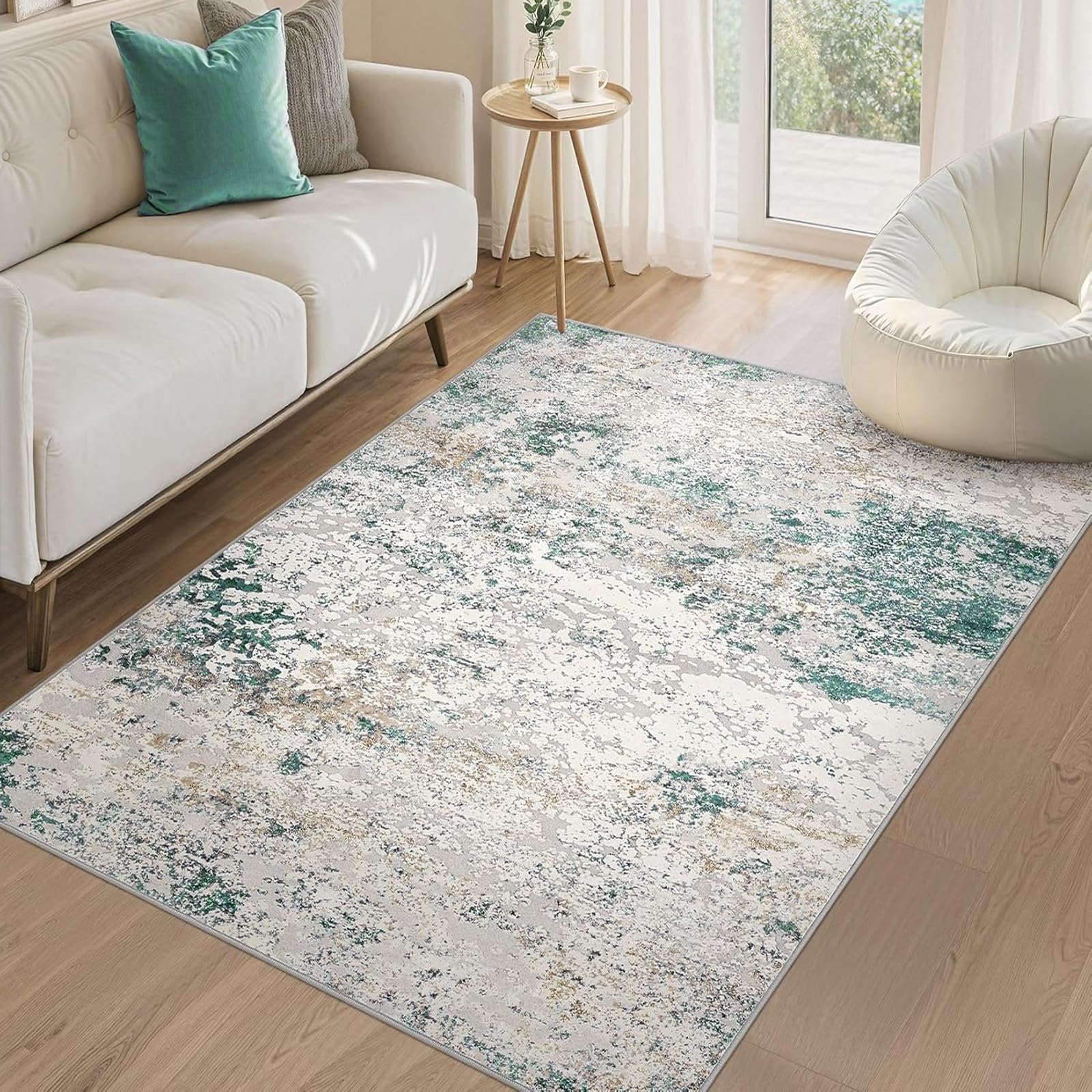 Tapis de chambre adulte abstrait moderne pour une ambiance cocooning