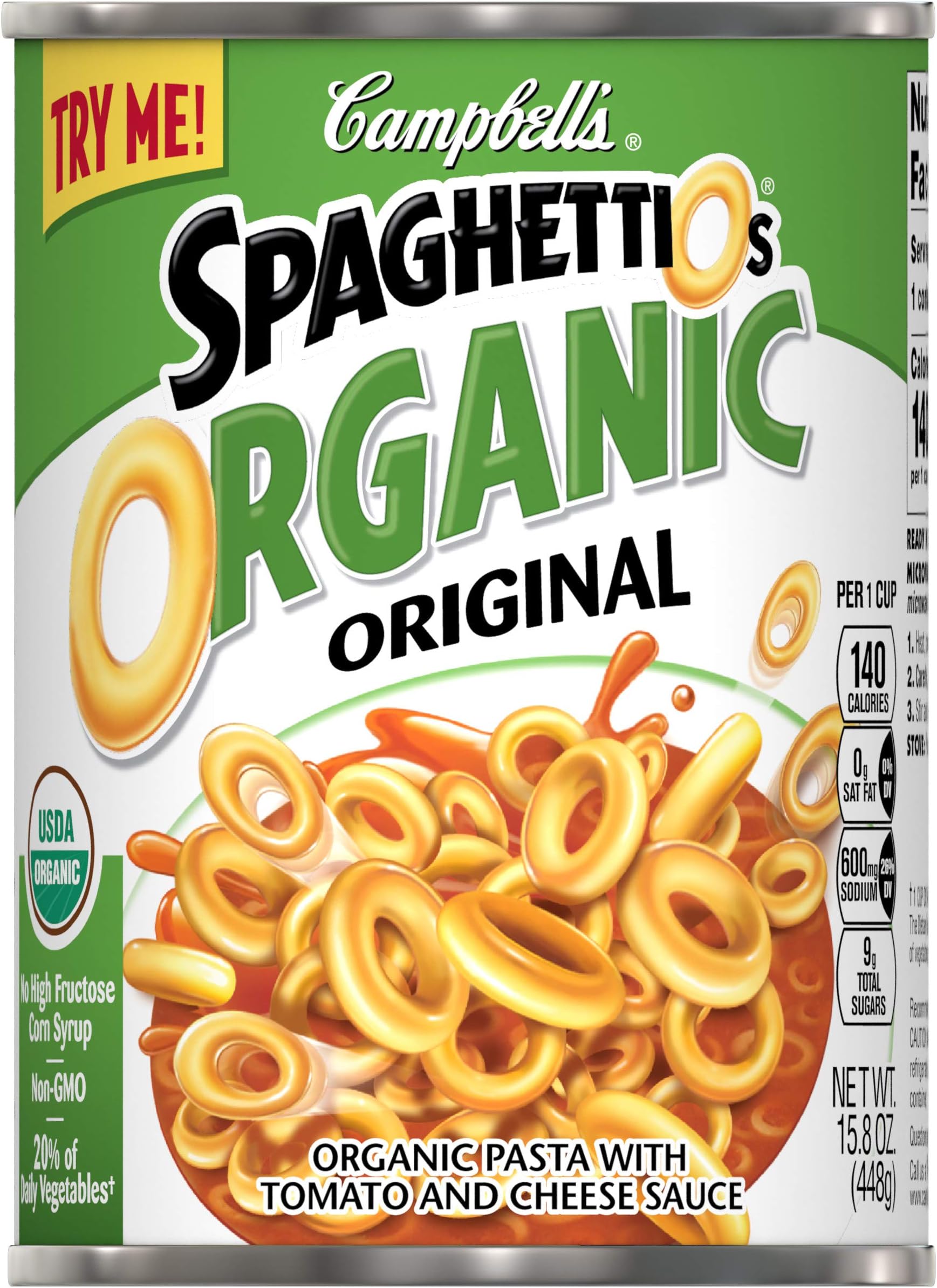 Campbell's SpaghettiOs Organic Original, 15.8 oz.