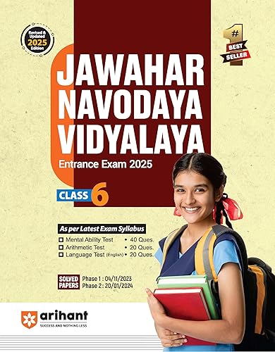 Arihant Jawahar Navodaya Vidyalaya Class 6 Guide for Exam 2025