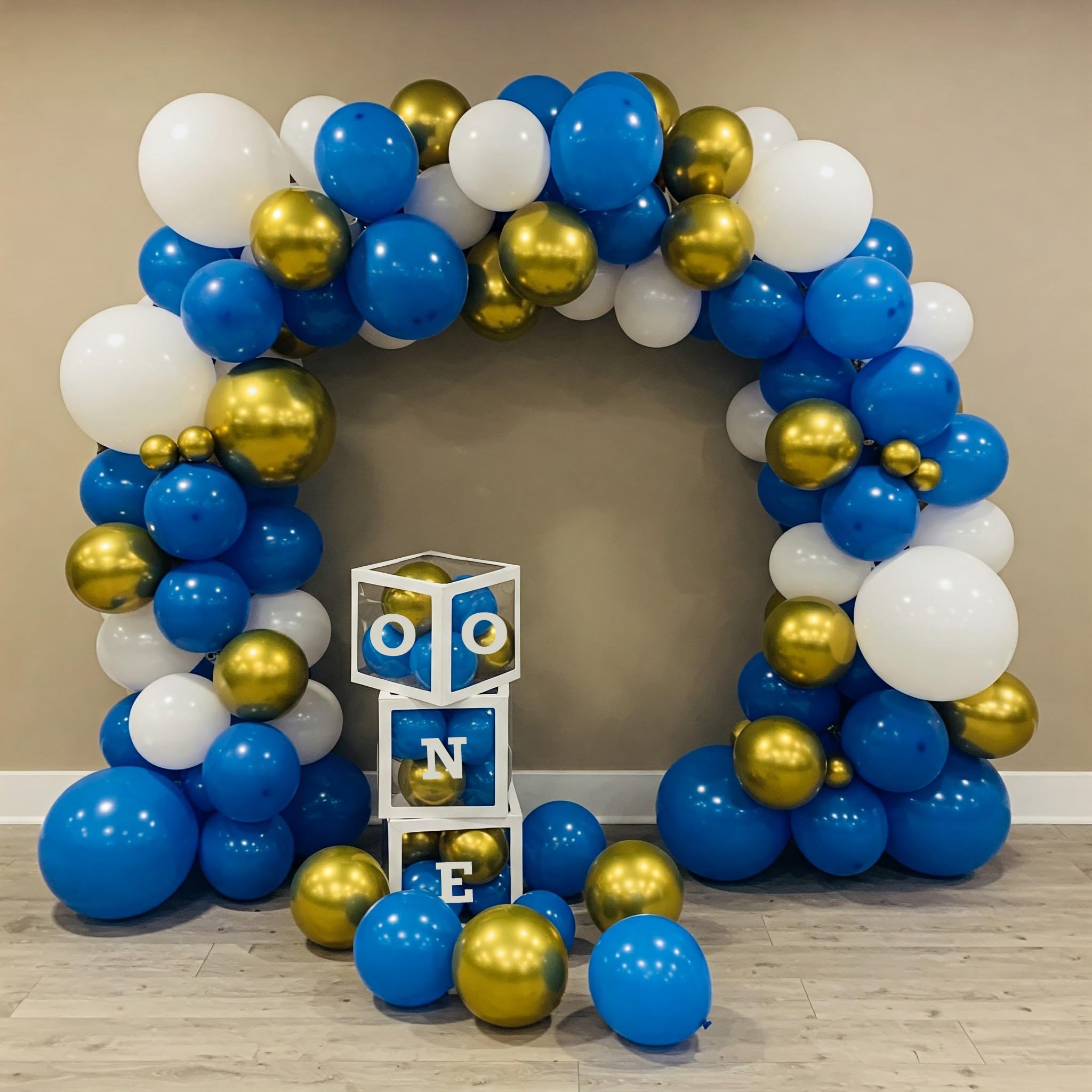 35 · Blue, White & Gold