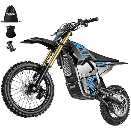 Oryxearth 3000W VE-5 Electric Dirt Bike for Adults, 40 MPH Max Speed, E Dirt Bike W/48V UL-Certified Battery, Front & Rear Hydraulic Disc Brakes & Suspensions, Electric Motorcycle for Teens & Adults