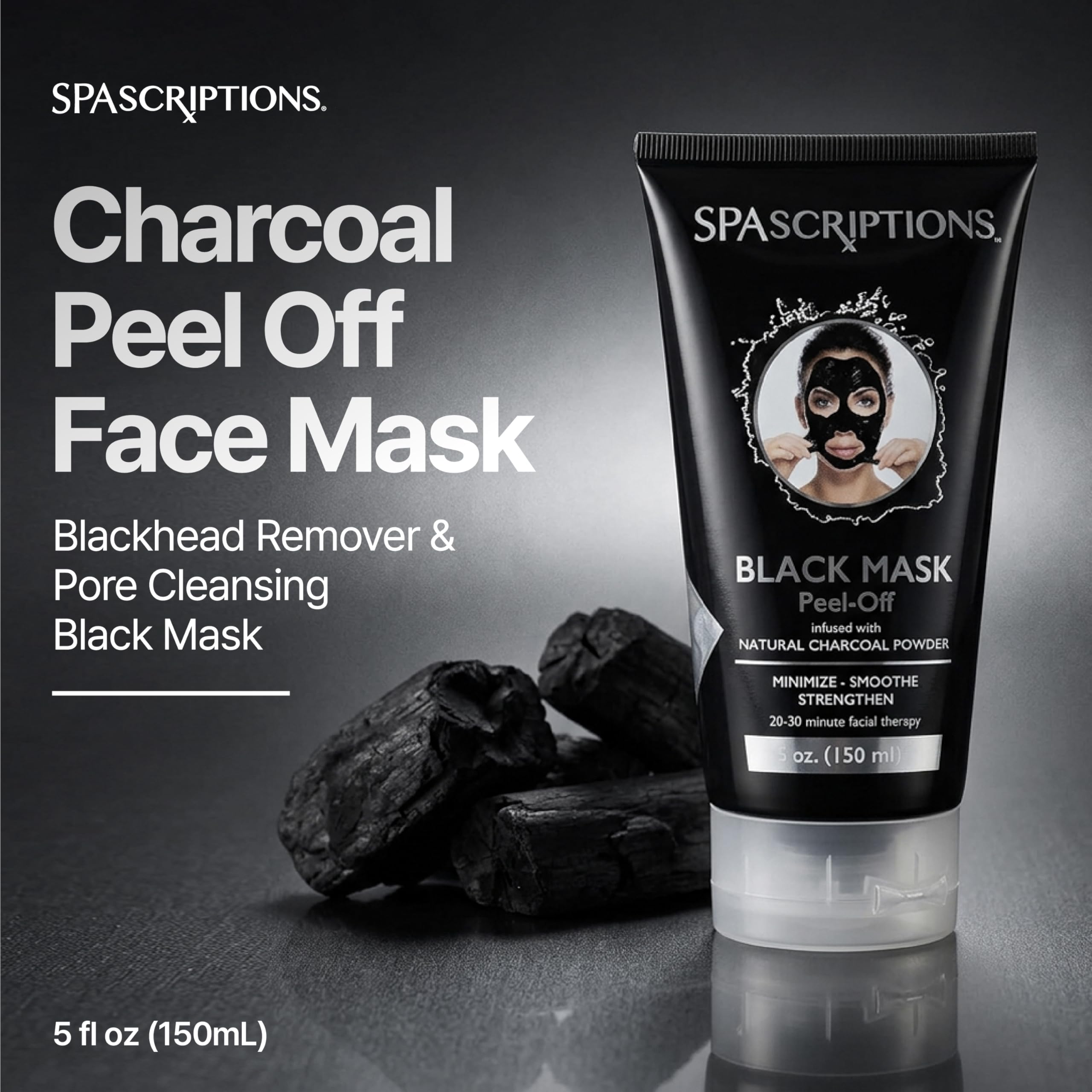 Amazon.com : SpaScriptions Charcoal Blackhead Remover Mask
