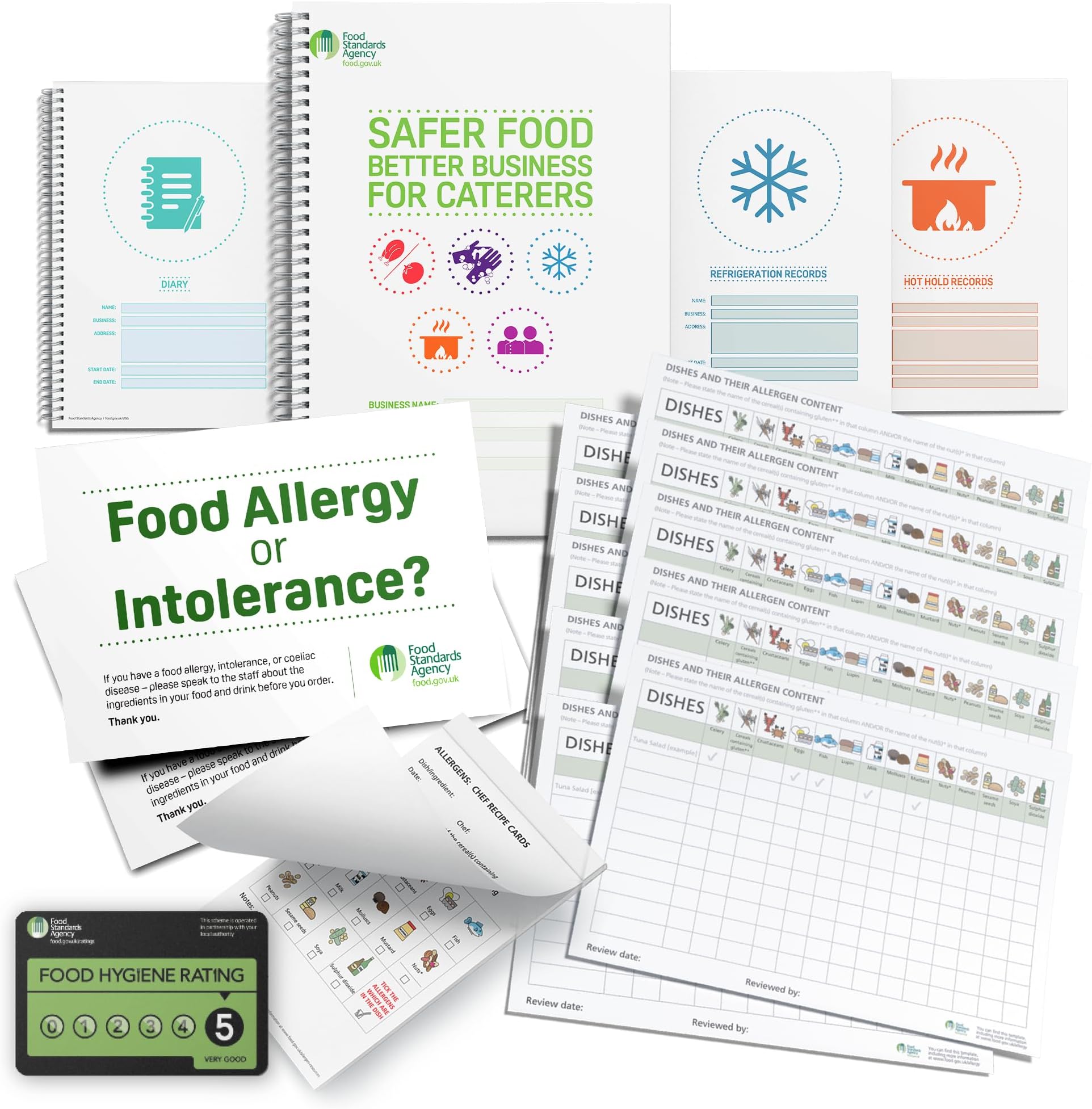 – Safer Food Better Business 2026 with Food Safety Book, 13 Month Diary, 2 x Allergen Posters and Content Sheets & More for Caterers Restaurants Takeaways