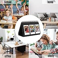 Vista 7 de Mini álbum de fotos para cámara Fujifilm Instax Mini, álbum de fotos de 96 bolsillos para Polaroid, álbum de pantalla de escritorio de cuero