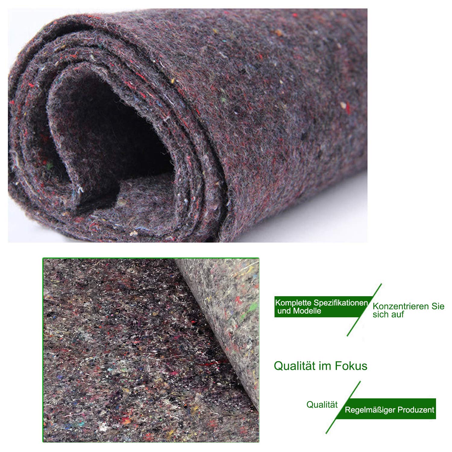 Froadp 100㎡ Malervlies mit PE Anti Rutsch Beschichtung 180g/m² Schutzvlies Abdeckvlies Unterlage Abdeckfolie Oberflächenschutz für Bodenbeläge Tapezieren Malerbedarf(2x50㎡)