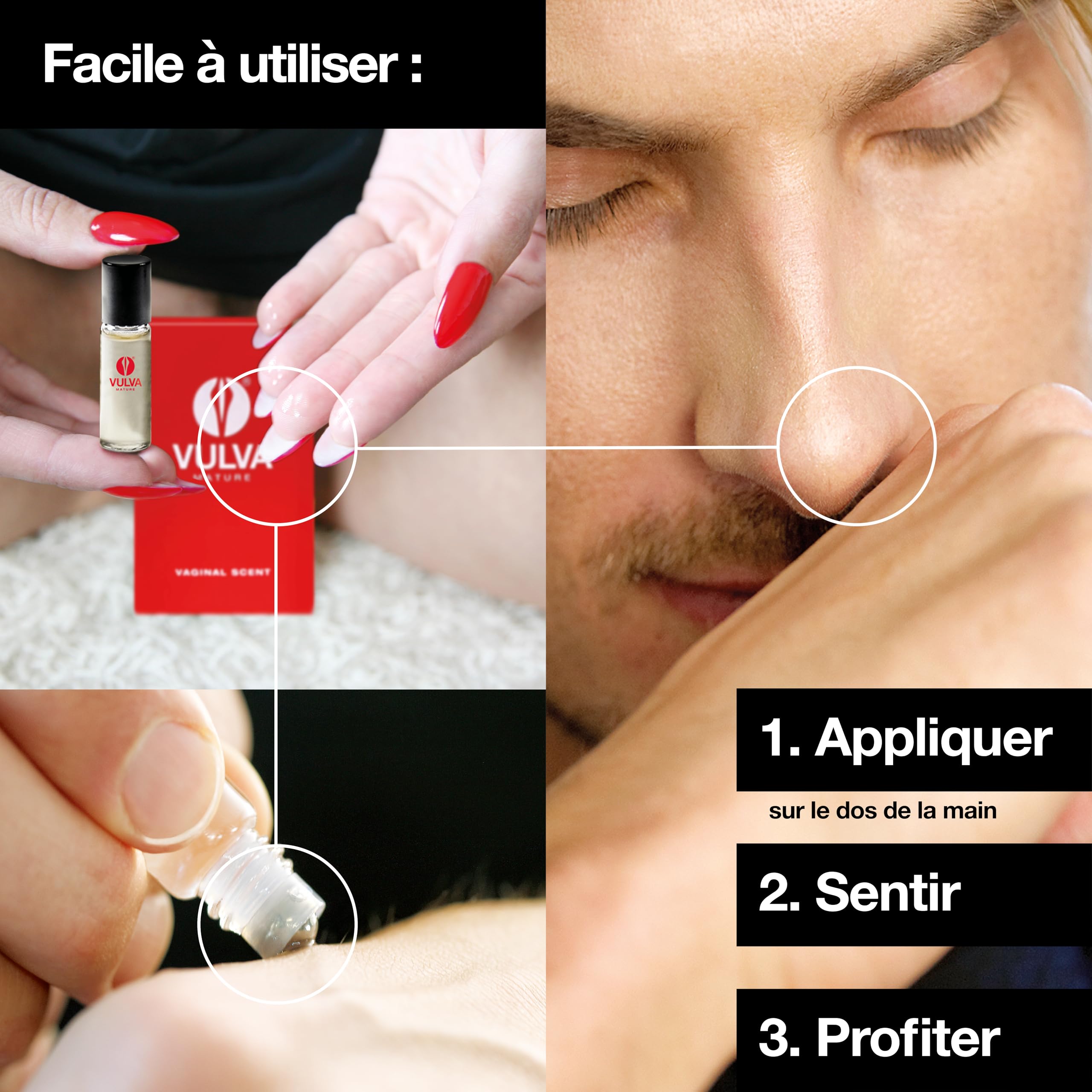 VULVA Mature Full Version – Véritable parfum érotique d'un vagin d'une dame mature pour son propre plaisir olfactif – Aphrodisiaque pour hommes et femmes – Mélange de phéromones parfumées érotiques –