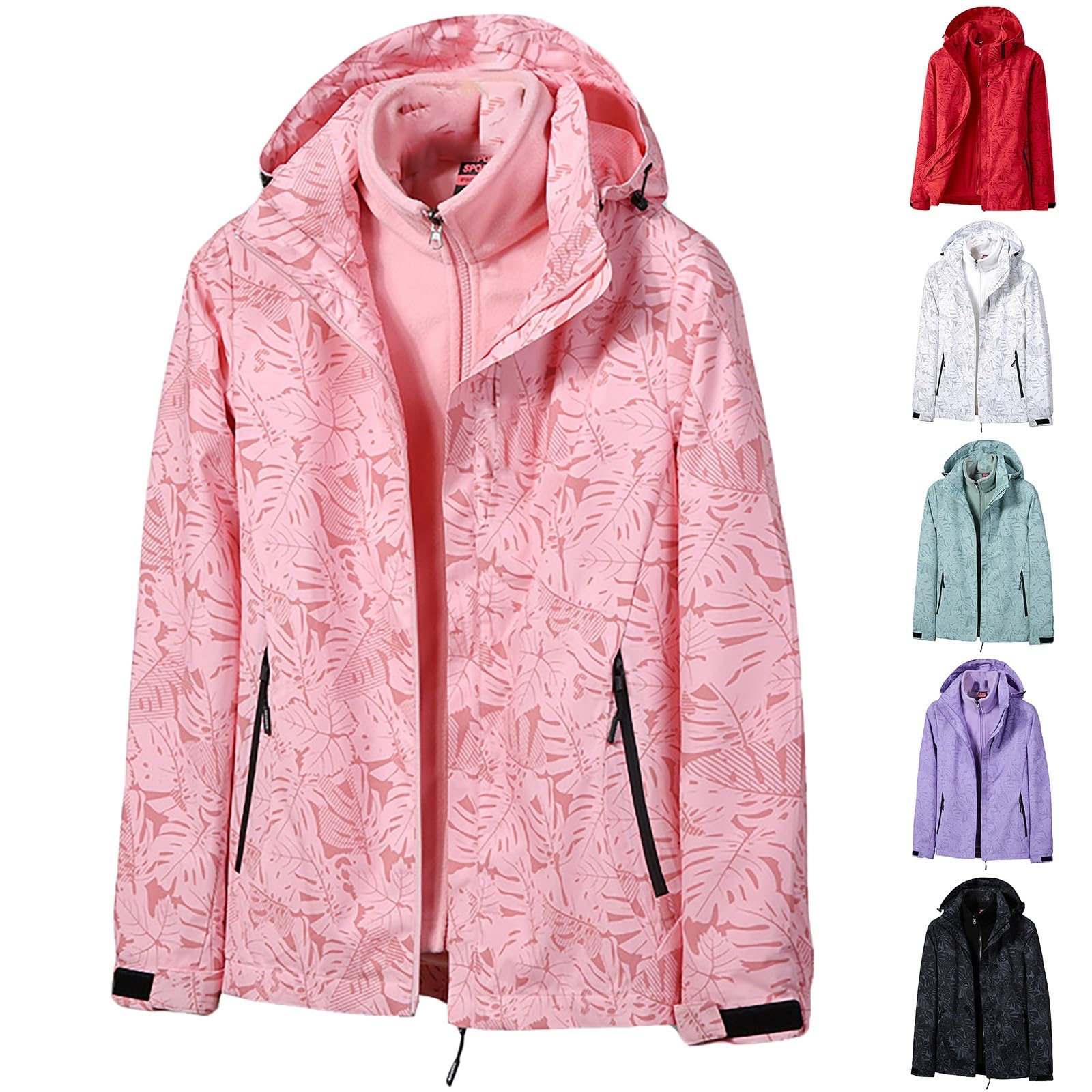 Chubasquero para mujer, forrado, resistente al agua, cálido, largo, chaqueta deportiva para mujer, chaqueta de invierno para exterior, chaqueta de invierno cálida, chaqueta de senderismo, chaqueta de