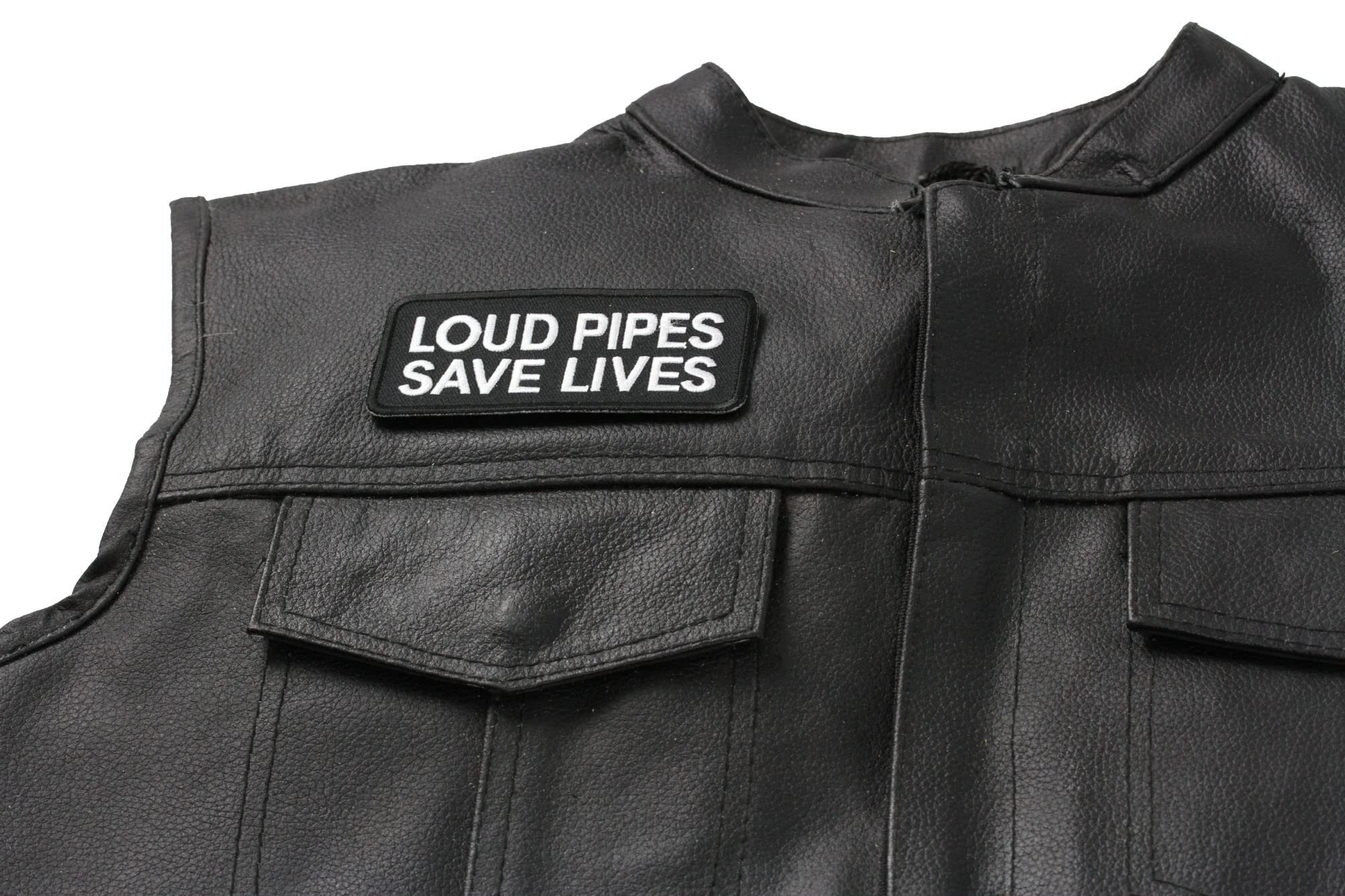 Amazon.com: Loud Pipes Save Lives Patch, Biker Saying Patches