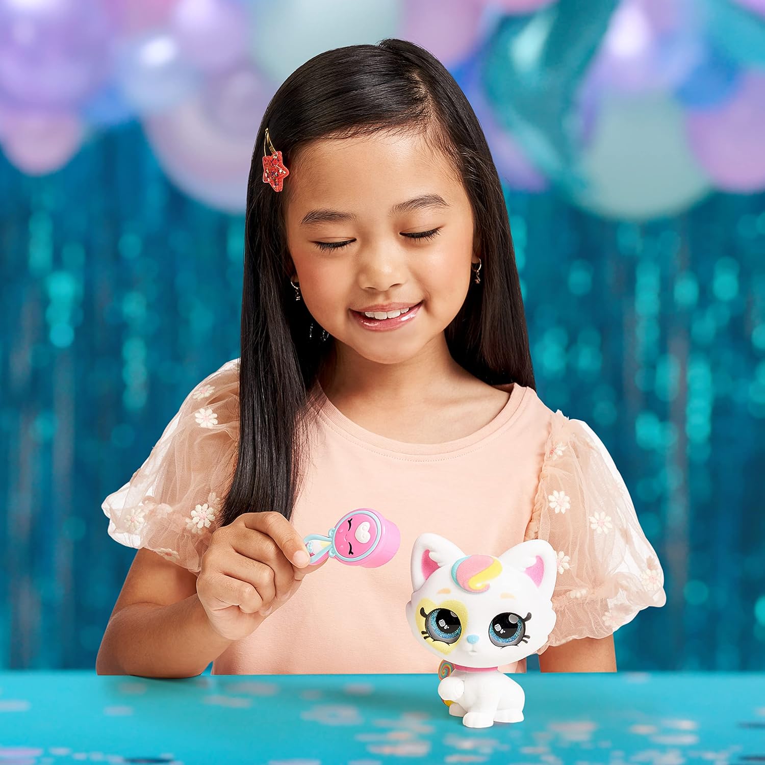 Kindi Kids Party Pets Kitty Mello Collectible Pet Kitten with blinking