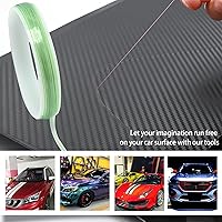 Vista 2 de FOSHIO Window Tint Vinyl Wrap Tool Kit with 5M Knife Tape, Felt Squeegee, Micro Squeegee, Wrap Magnets Holders, Gloves, Safety Cutter, Utility
