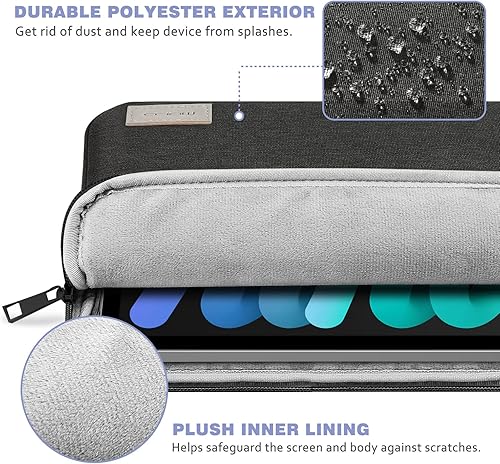 Miniatura 3 de MoKo Funda para tablet de 7 a 8 pulgadas, funda de transporte compatible con iPad mini (A17 Pro) de 8.3 pulgadas 2024, iPad mini 6  iPad mini 5