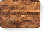 Planche de chef en bois d'acacia Ironwood Gourmet 28218, 14 po carrée en grain de bout