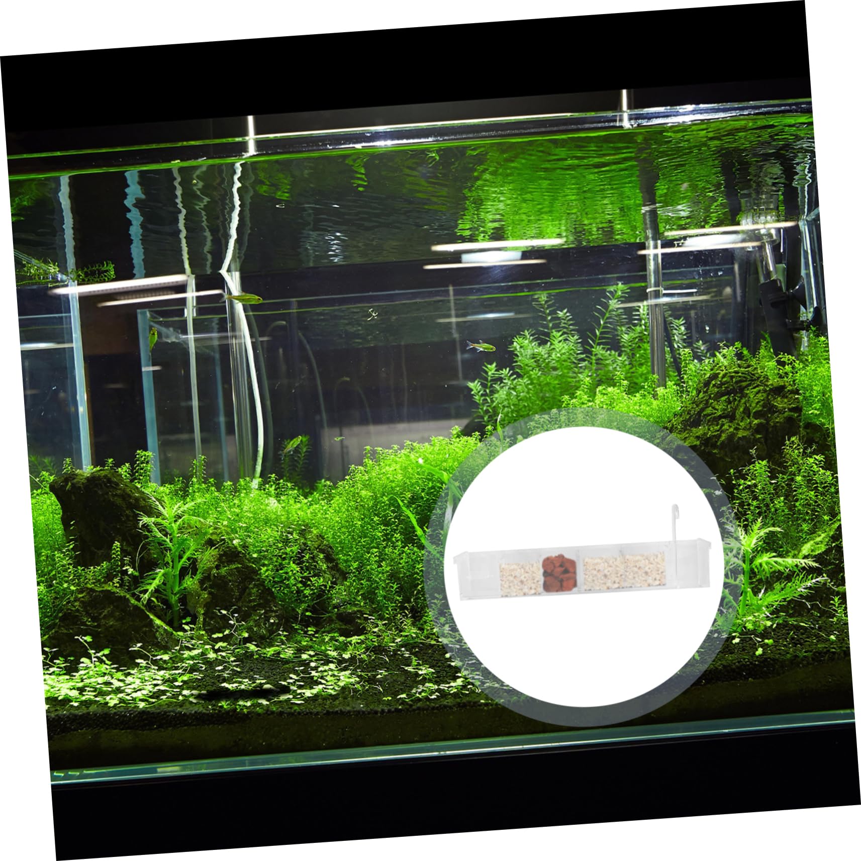 PRETYZOOM Aquarium Filterbox aus Acryl mit Tropffilter Funktion und Leiser Wasserfiltration für Persönliche und Laden Fischbecken Eleganter Filterkasten für Zuhause