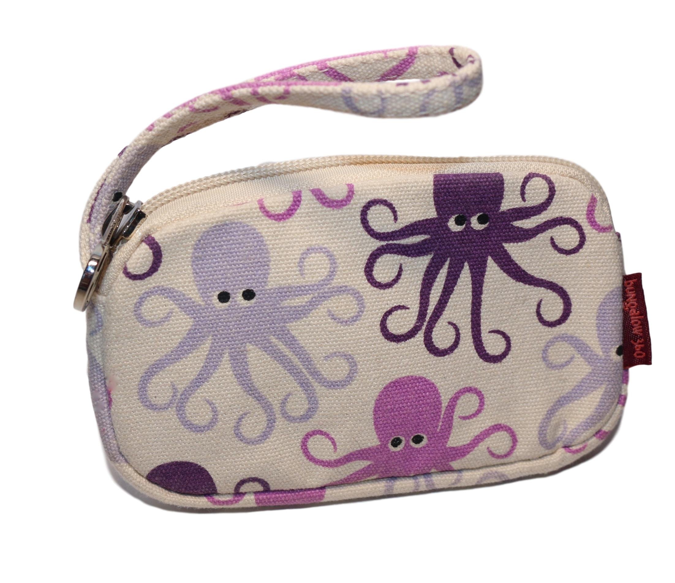 Bungalow 360 Canvas Clutch Coin Purse (Octopus)