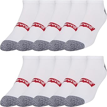Levis Mens 8 Pairs Crew Low Cut No Show Ankle Socks for Men Premium Athletic Mens Shoe Size 8-12