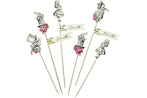 Conversation-Starting Talking Tables Mad Hatter Food Picks: A Quintessential Tea Party Accessory for Unforgettable Celebrations