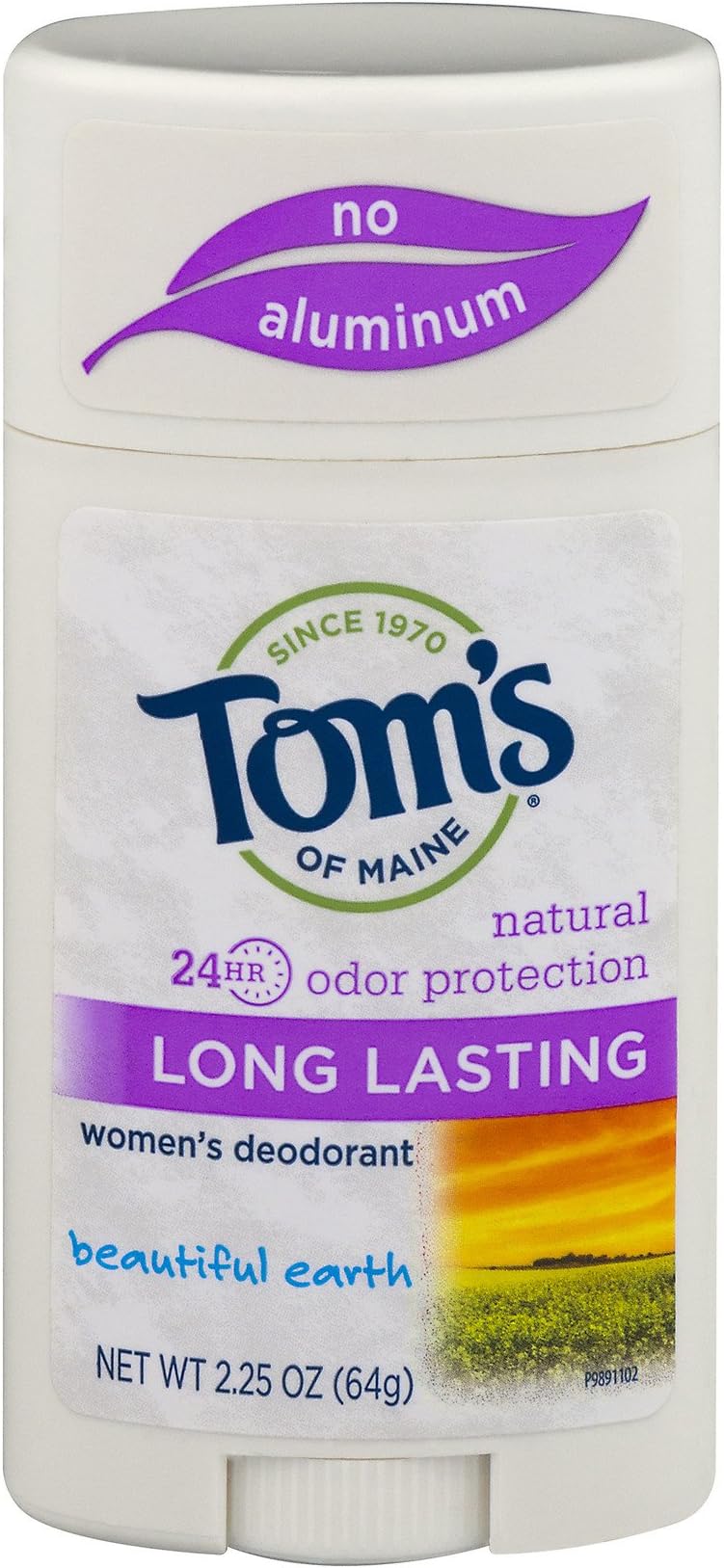 Toms Of Maine Long Lasting Deodorant Stick - Beautiful Earth 65 ml (Pack of 2)