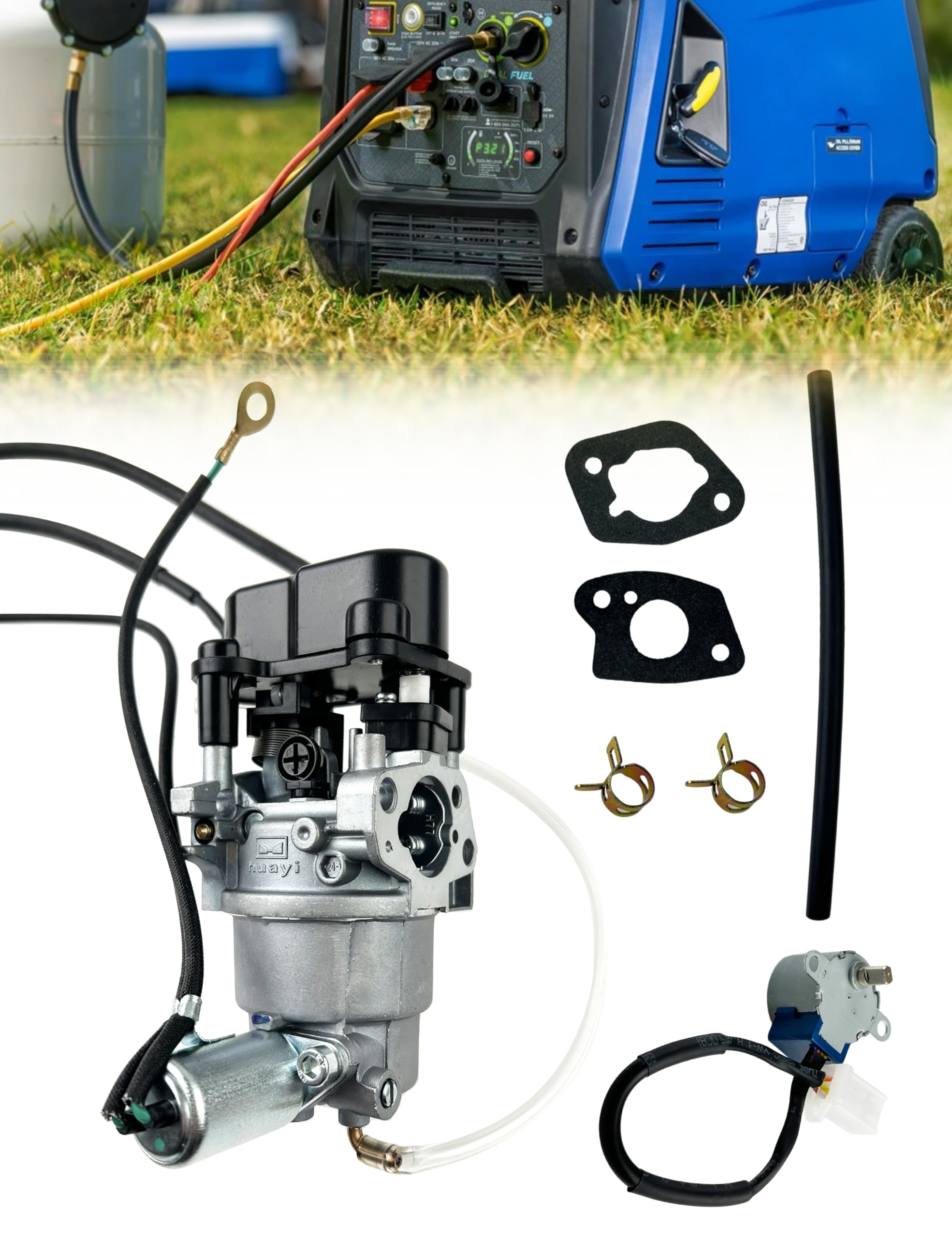 YAMAKATO Huayi - Carburador OEM para Westinghouse IGen4500DF 4500 W, doble inversor de combustible, generador portátil, 224 cc, piezas de motor de repuesto