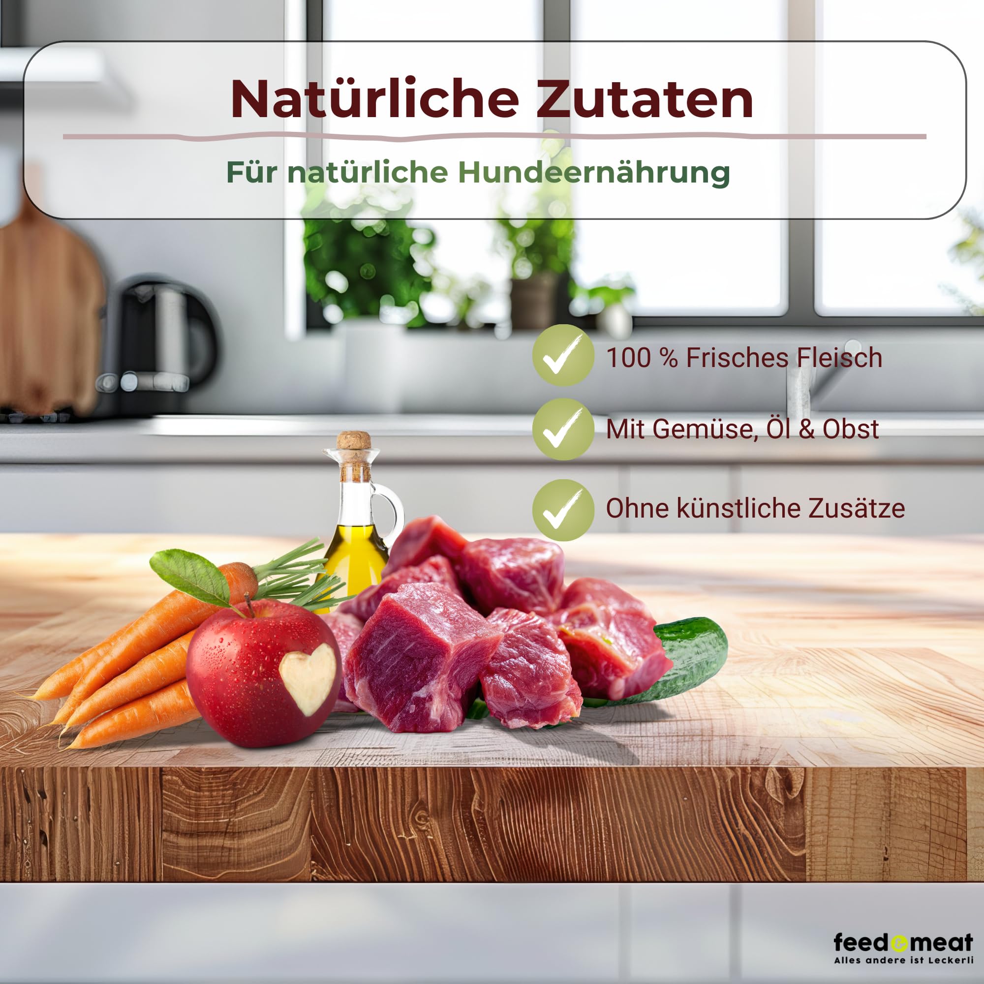 feed&meat Barf Fertigmenüs für Hunde – 2X 3-Wochenpaket (tiefgekühlt) – Regionales Rindfleisch – 44 Wiederverschließbare Schalen