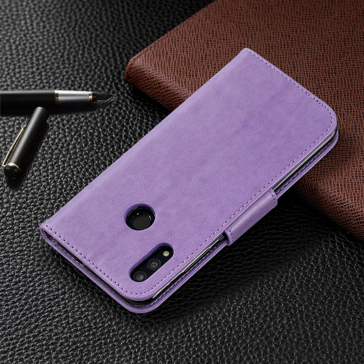 Custodia Portafoglio Per Huawei P Smart | Cover In Pelle Con Slot Carte E Supporto - Foto 2