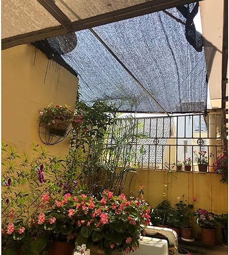 Miniatura 6 de Red de sombra negra, 90% vela de sombra, 6.6x6.6 ft, 13.1x16.4 ft, 19.7x26.2 ft, 32.8x32.8 ft, red de protección solar al aire libre, para balcón,