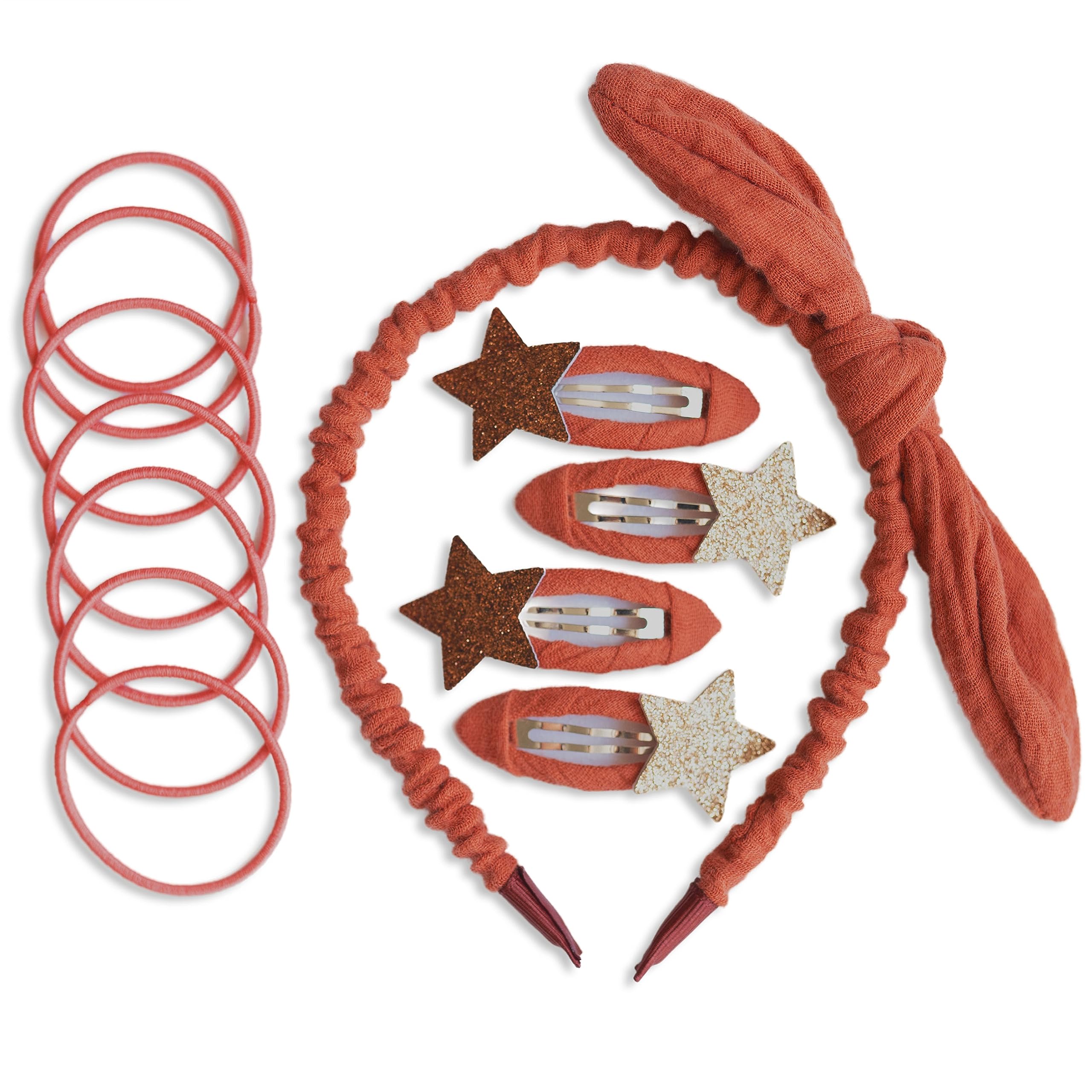 Papierdrachen Special Hair Accessories Set including Headband, Glitter Hair Clips