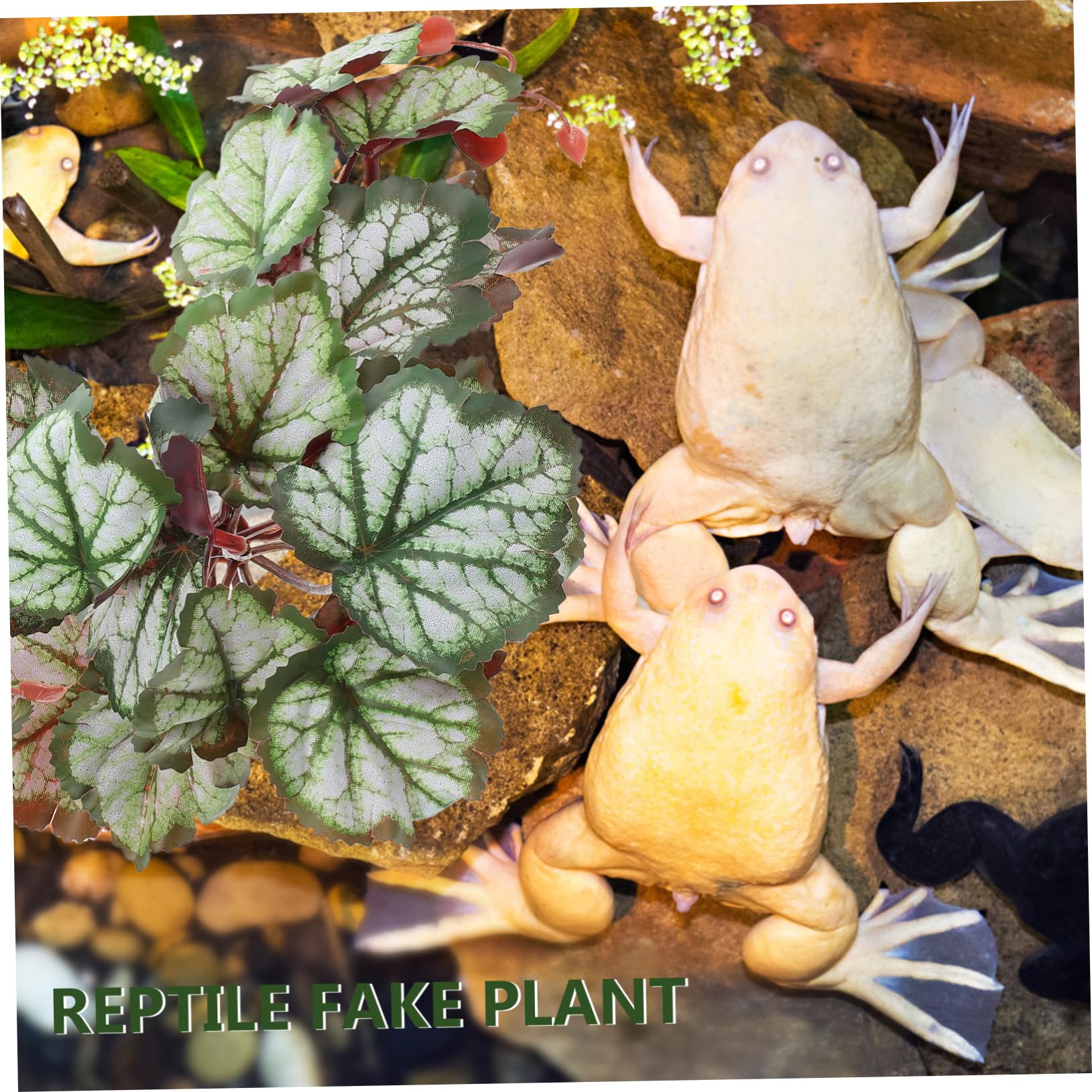 POPETPOP 5piezas Planta Artificial De Terrario para Reptiles y Acuarios Decoración De Acuario De Plástico Planta De Simulación para Peceras y Tanques De Reptiles Adorno Lifelike para
