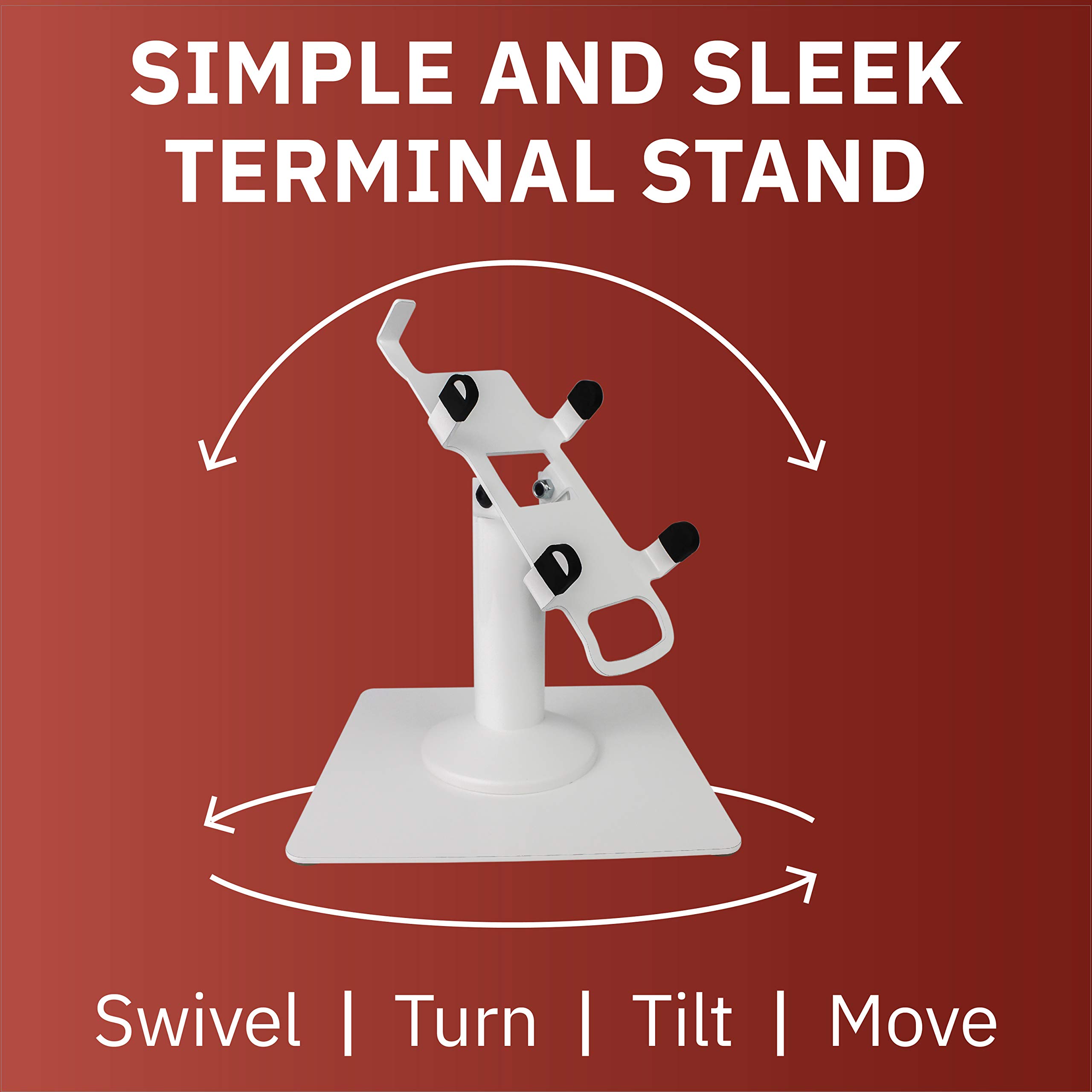 Dccstands Pax S900 7" Freestanding Swivel And Tilt Terminal Stand With