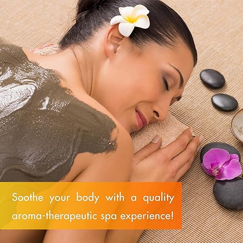 Miniatura 2 de SPA REDI - Máscara de arcilla, mandarina, 16 onzas - Pedicura y limpieza profunda corporal, purificación de poros de la piel, desintoxicante e