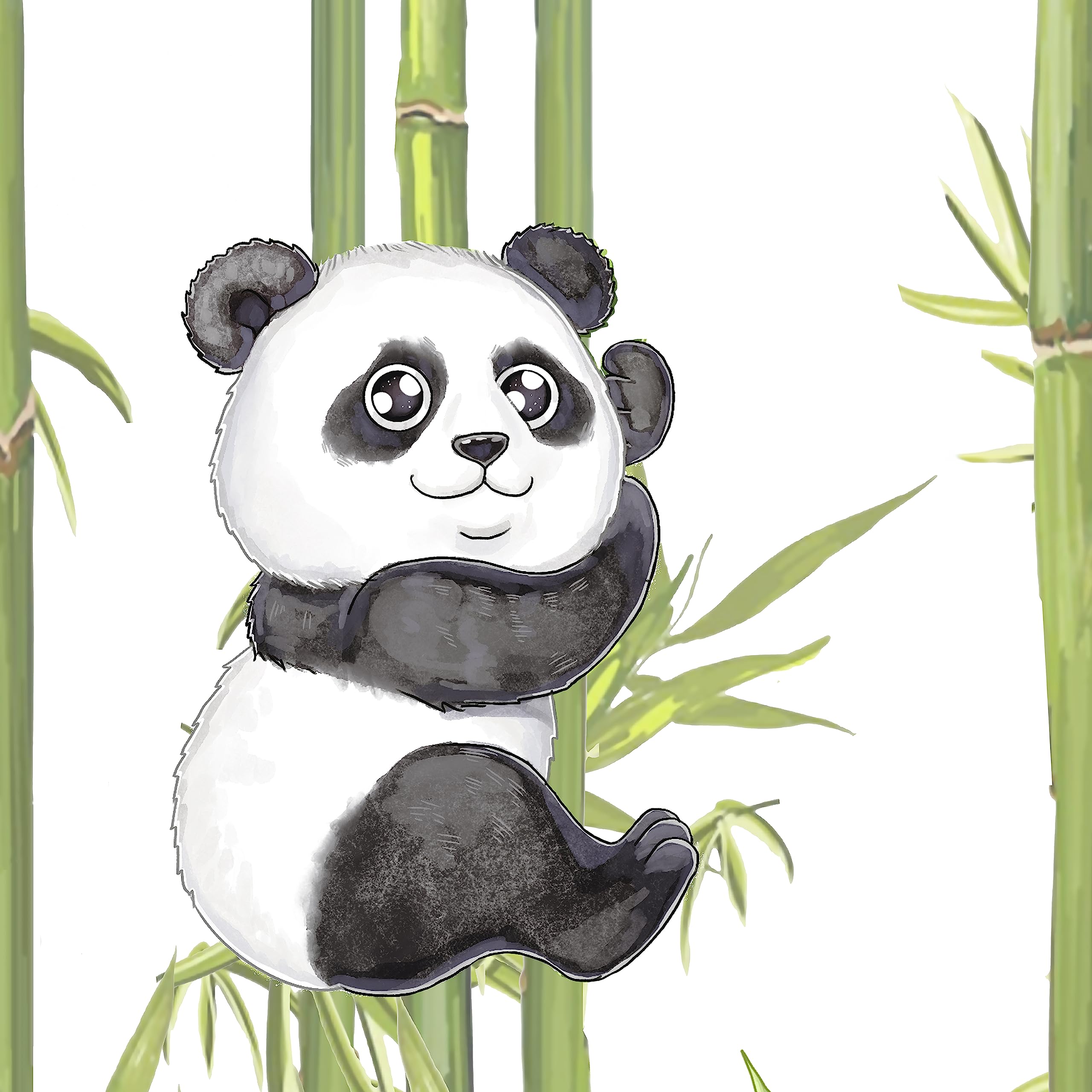 Koru Kids® Kinderbettwäsche 135x200 cm Panda – 2-teiliges Set mit Kissenbezug 80x80 cm – 100% Baumwolle – Bettwäsche 135x200 Kinder – Wendebettwäsche – Bettwäsche Kinder Mädchen Junge