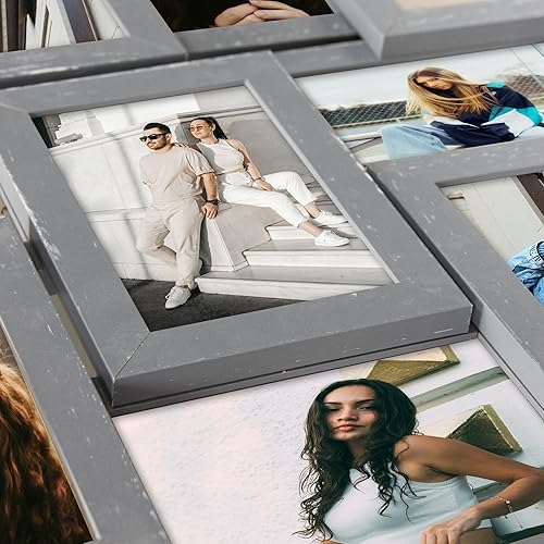 Miniatura 8 de Marcos de fotos collage de 12 aperturas de Reunion Friends Family Memory Photo Frames Collage para decoración de pared, marco de fotos, selfie,