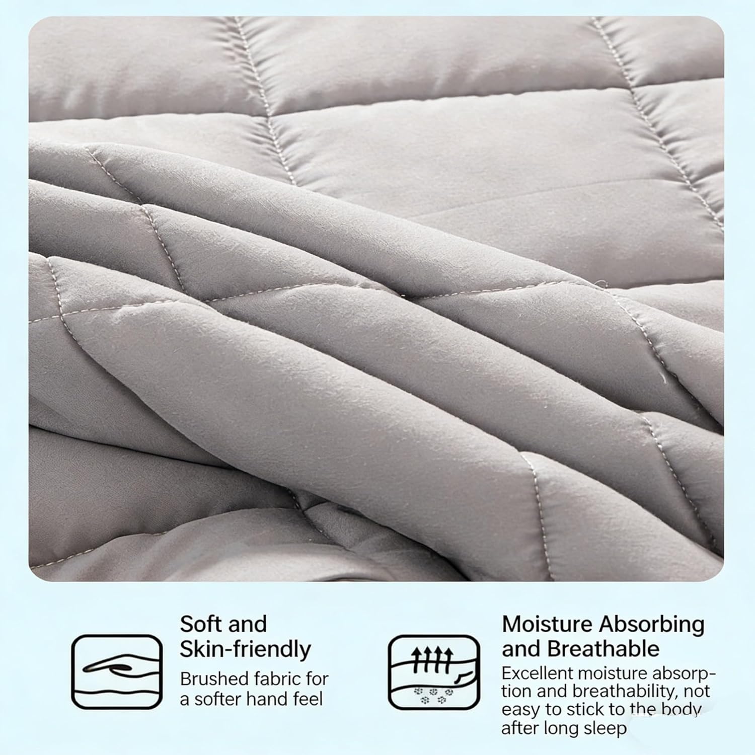 Mattress Protector Full Encasement, Thickened Quilted Cover King Size, Washable Coverage Bed for Winter Warmth, Fits Twin Queen & Custom Sizes(White,135x190x30cm)