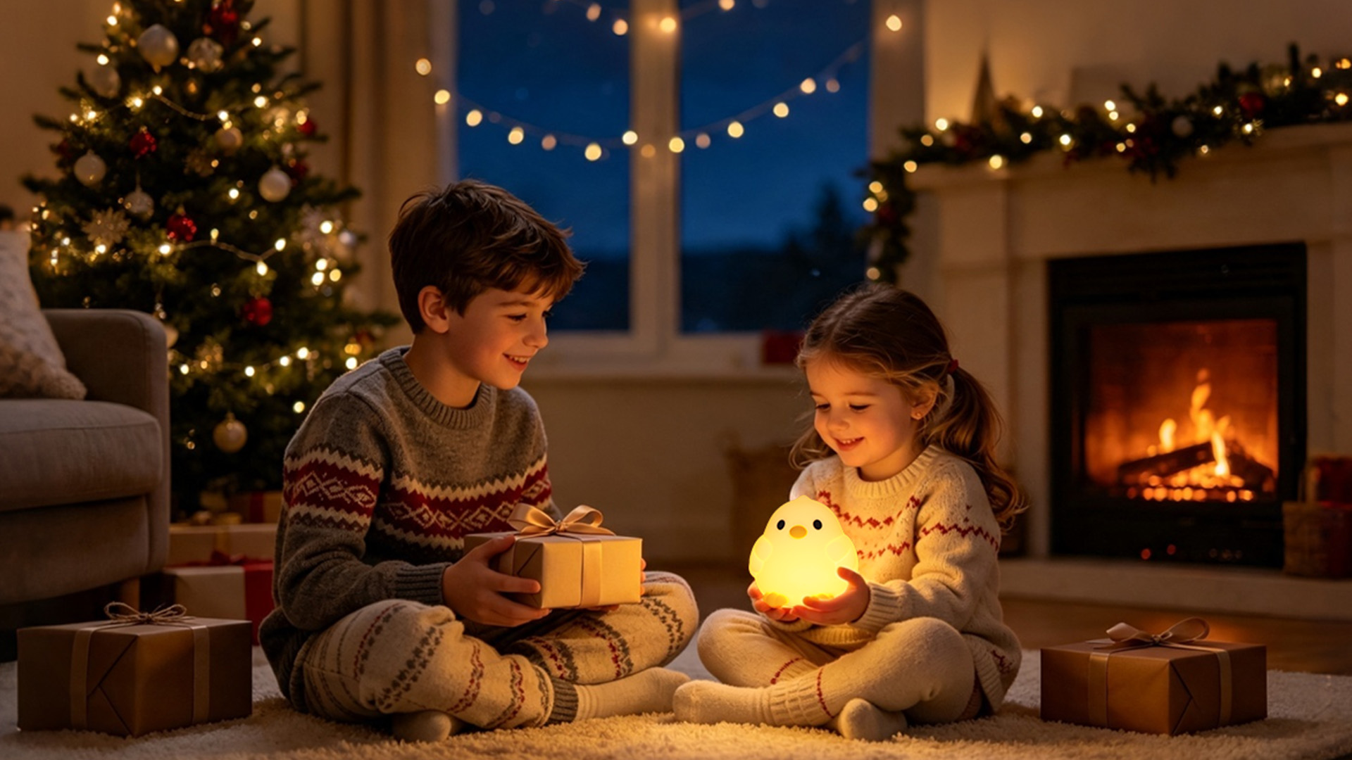 Image of OkiyiD Chick Silicone Night Light, Chicken Kid Nursery Night Lamp