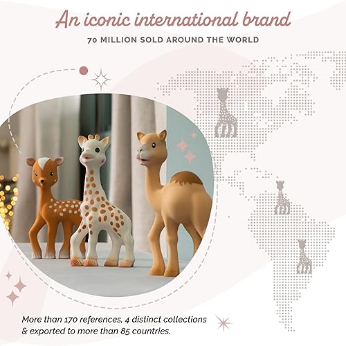 Miniatura 7 de Sophie la girafe Al'Thir The Camel  Mordedor amigo a Sophie la girafe  Caucho natural  Diseñado para bebés de dentición  Despierta los 5 sentidos