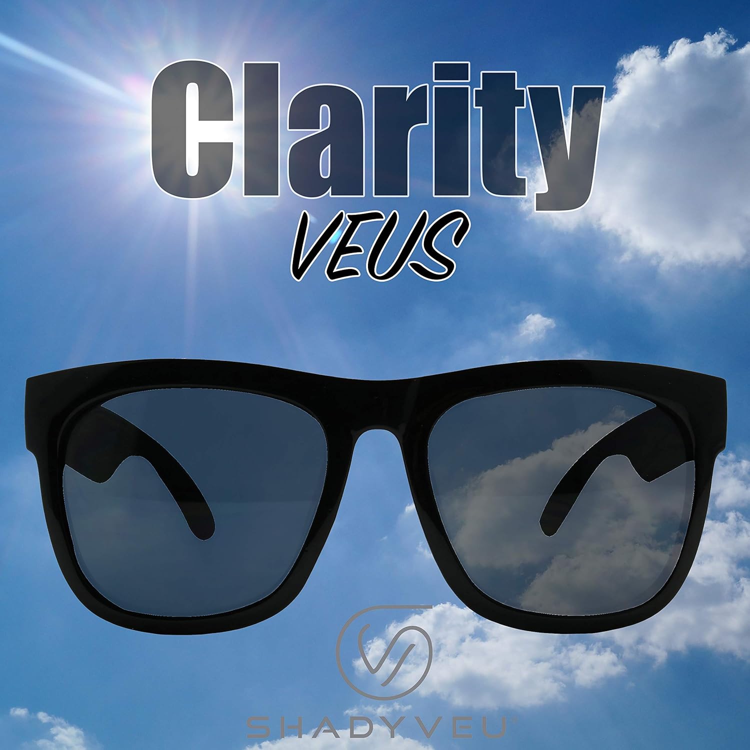 ShadyVEU Classic Square Flat Top Oversized Super Dark Tint Lens UV400 Mens Womens Sunglasses