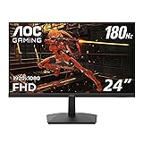 AOC 24G15N 24' Gaming Monitor, FHD 1920x1080, 180Hz 1ms, 1x HDMI 2.0, 1x...