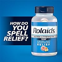 Vista 2 de Rolaids Tabletas masticables antiácidos ultra fuertes, frutas surtidas, 72