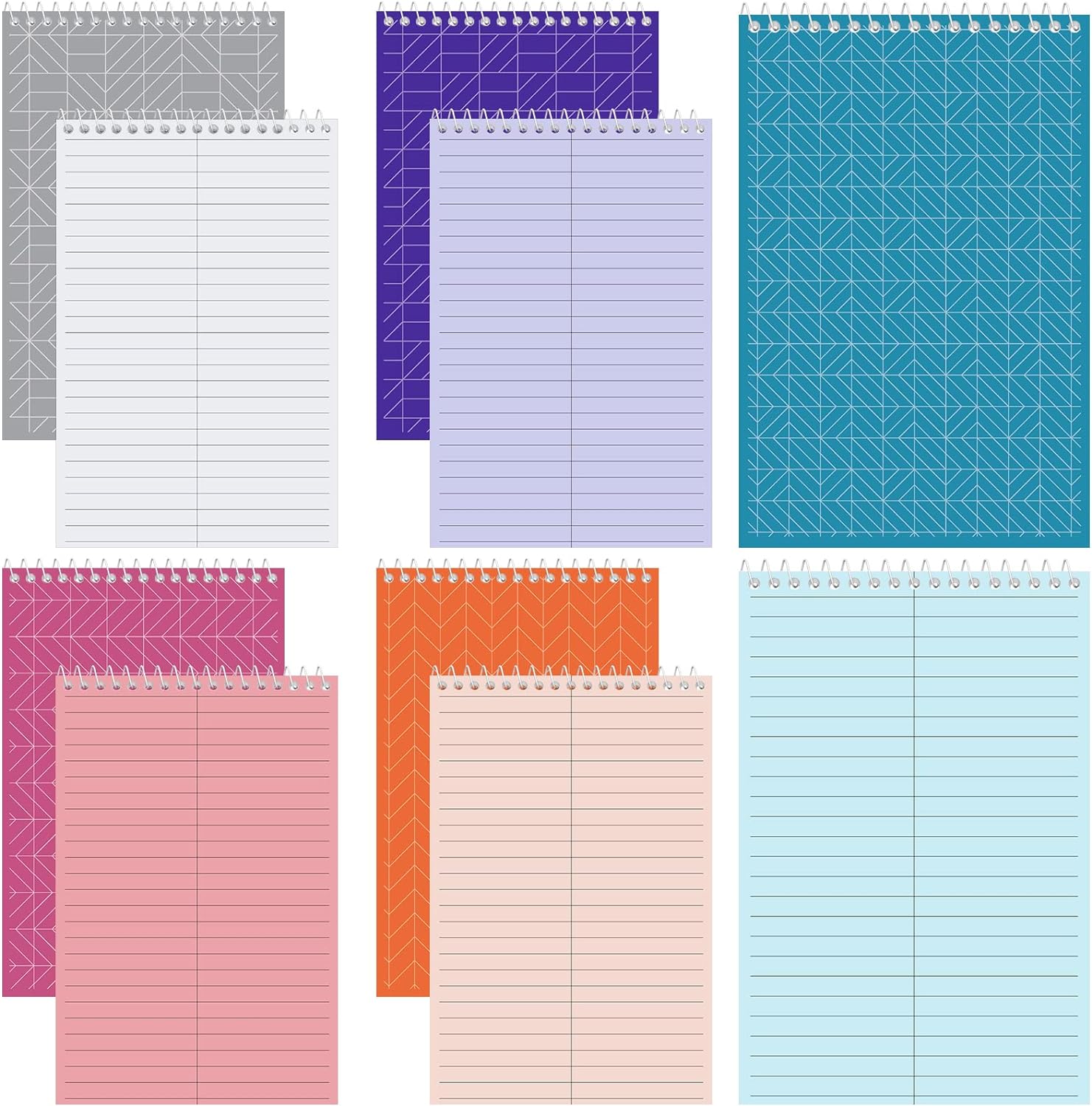 Lincia Top Spiral Steno Pads 6'' x 9'' Gregg Rule Inner