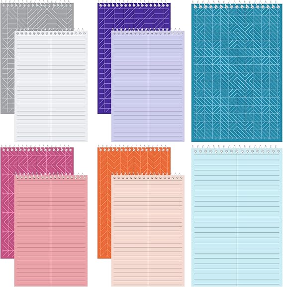 Lincia Top Spiral Steno Pads 6'' x 9'' Gregg Rule Inner