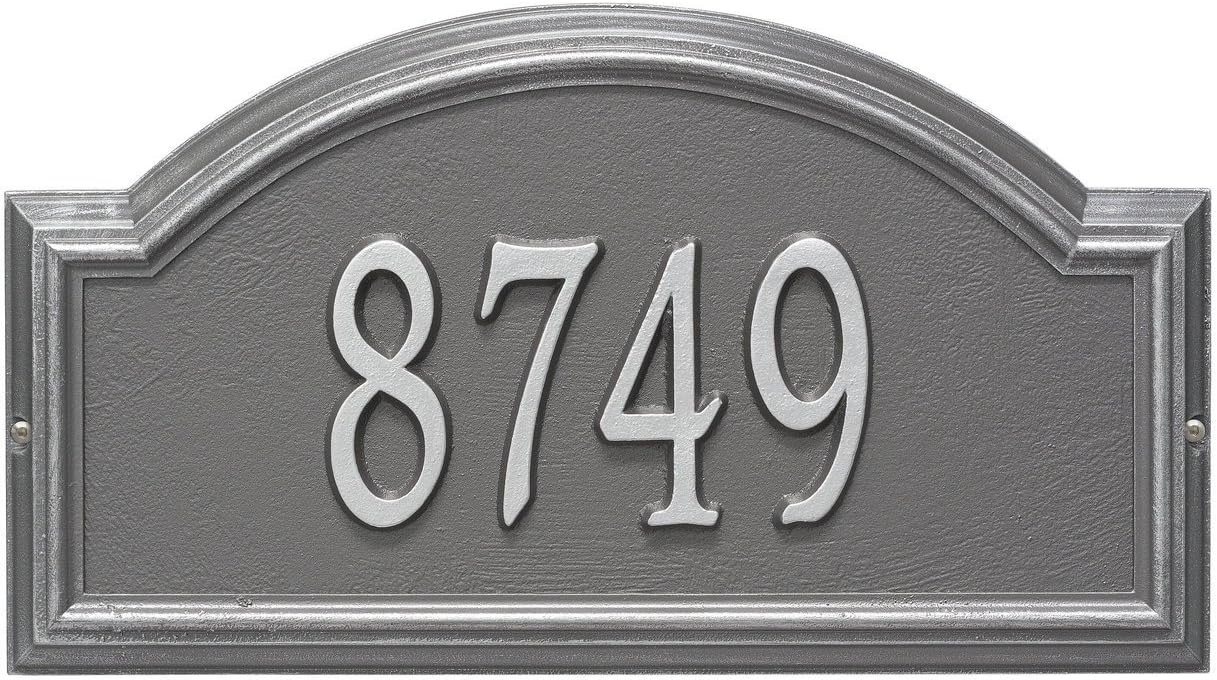 Custom Aluminum Metal Providence Arch Wall Address Plaque - Made in USA 17"W x 10"H 1 Line - Home Decor, Garden Sign, Address Sign, Housewarming Gift, Outdoor Decor, Garden Decor - Finish: Black Gold