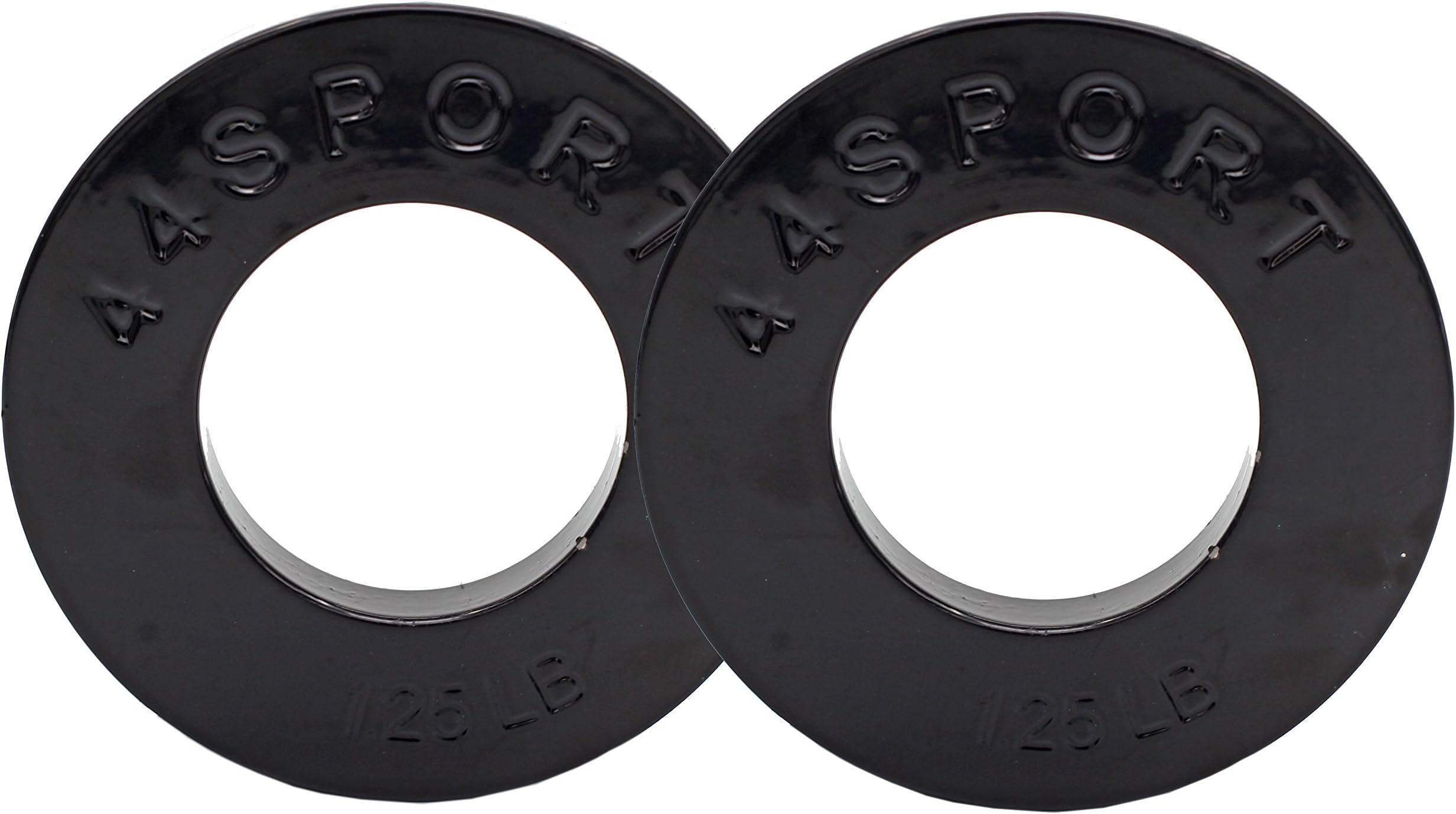 44LLC 44SPORT 1.25lbs Olympic Fractional Weight Plates Black – Set of 2