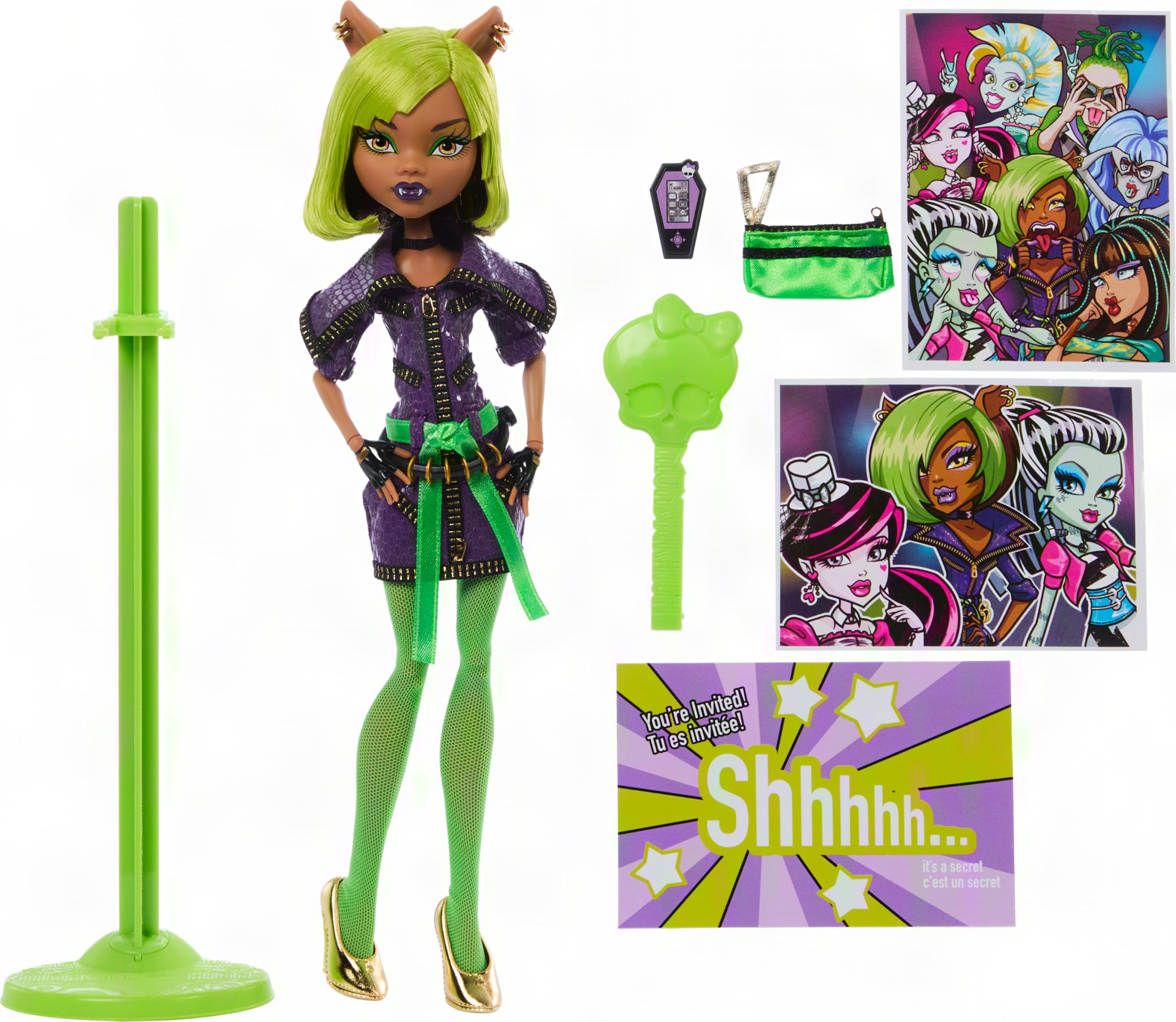 Monster High Dawn of the Dance Clawdeen Wolf Lalka Reprodukcja