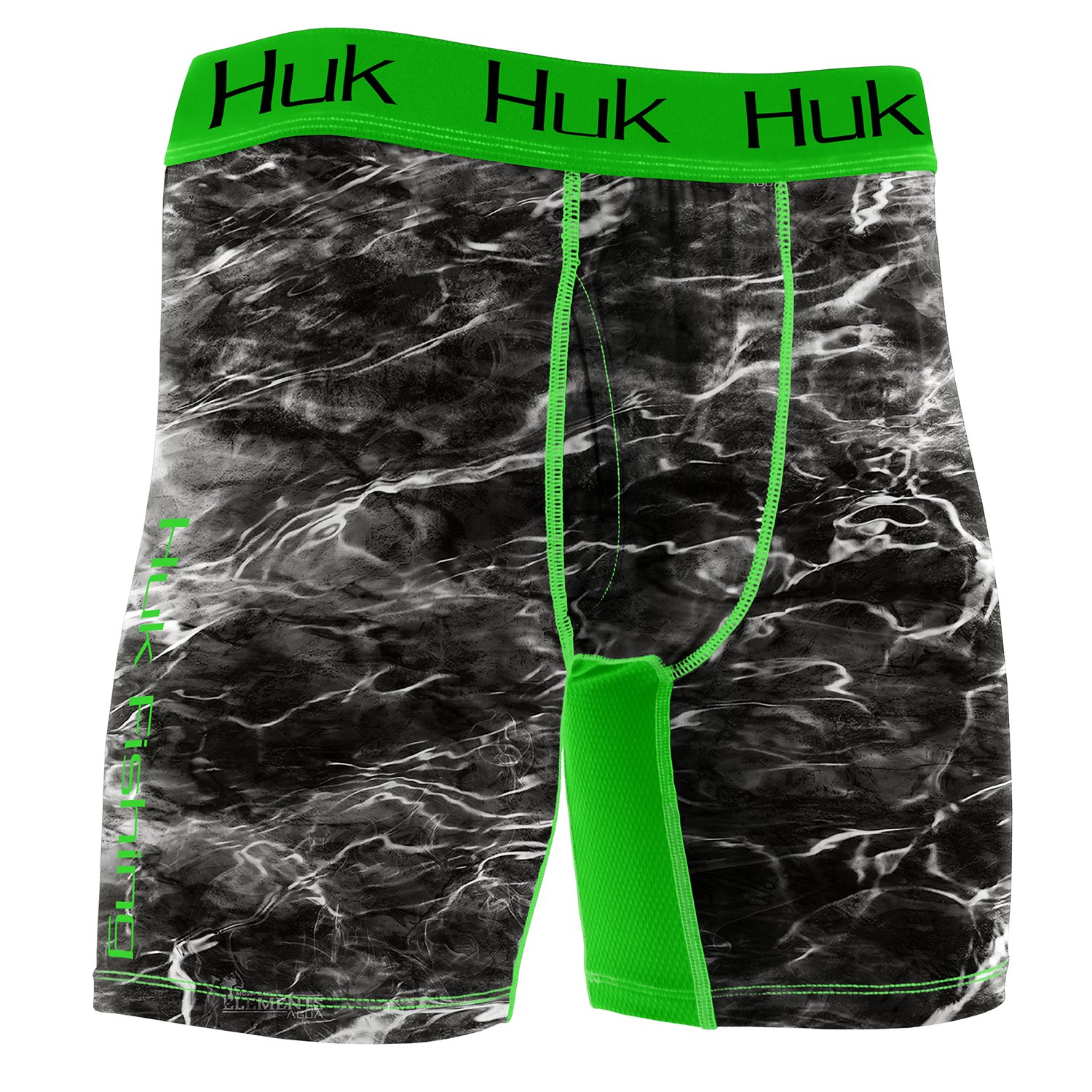 Mossy Oak Men's Fishing Boxer Briefs – Cooling Moisture-Wicking Underwear, 6" Inseam, Fishing Camo Pattern - View #5