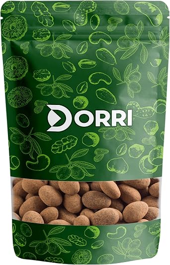 Dorri - Cocoa Dusted Milk Chocolate Almonds 100g | Premium Quality, Almond Nuts, Gourmet Snack, High Protein, Party Snack, Chocolate Gifts Available from 100g to 3kg