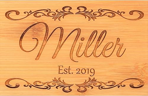 Miniatura 4 de Personalized Engraved Bamboo Cutting Board, Mothers Day Gifts, 5th Anniversary Ideas, Gifts for Her
