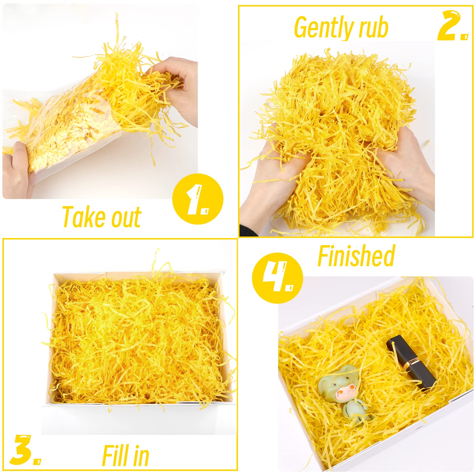 200 g cadeauvulpapier, versnipperd, geschuurd, kraftpapier, raaffia, paasgras voor het decoreren van geschenken, knutselen, manden en dozen (blauw