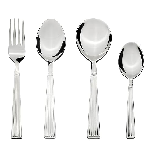 Solimo 24-Piece Stainless Steel Cutlery Set, Silver