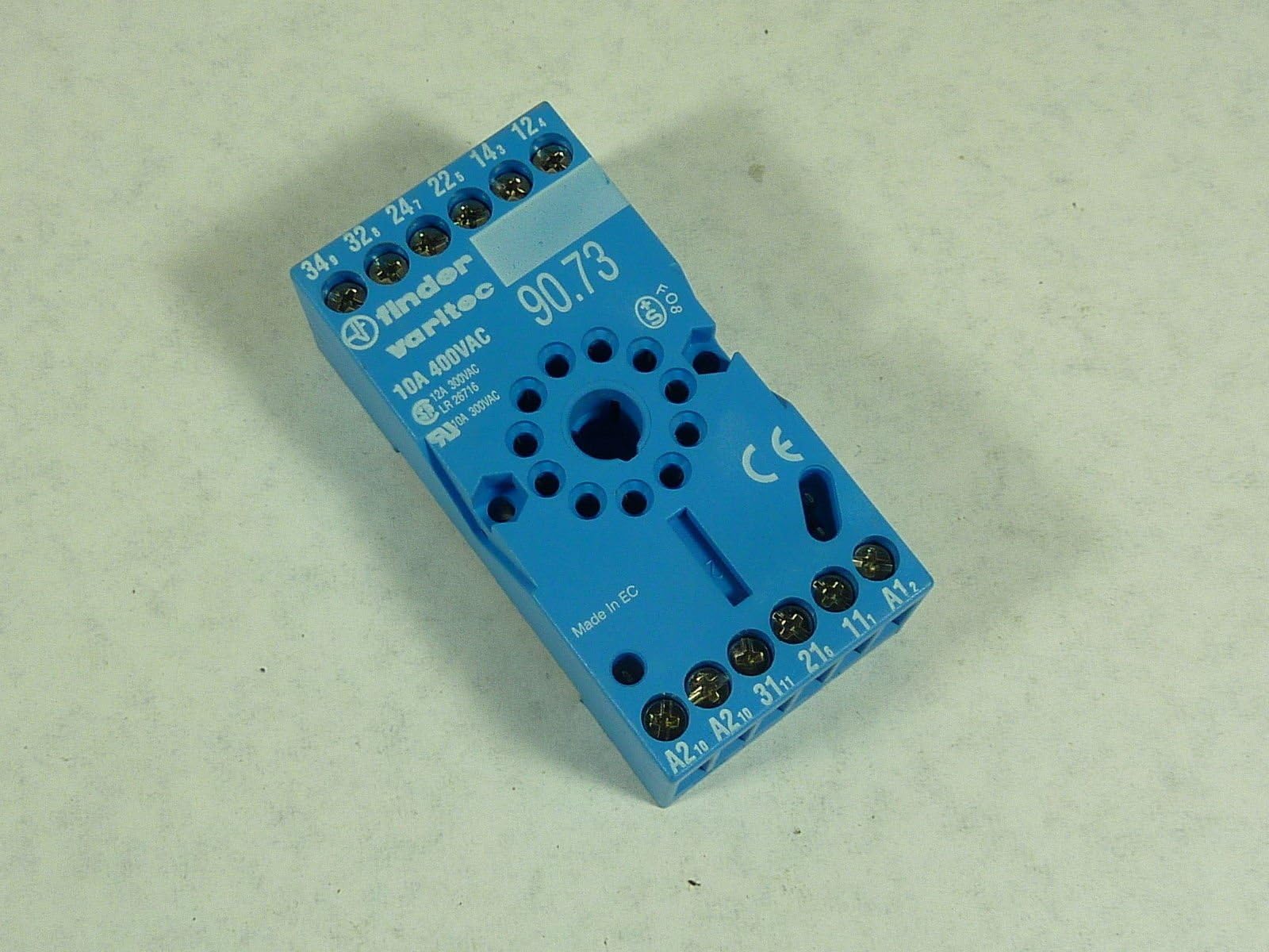 Finder 90.73 Relay Socket Blue 11 Pin 10A 400V