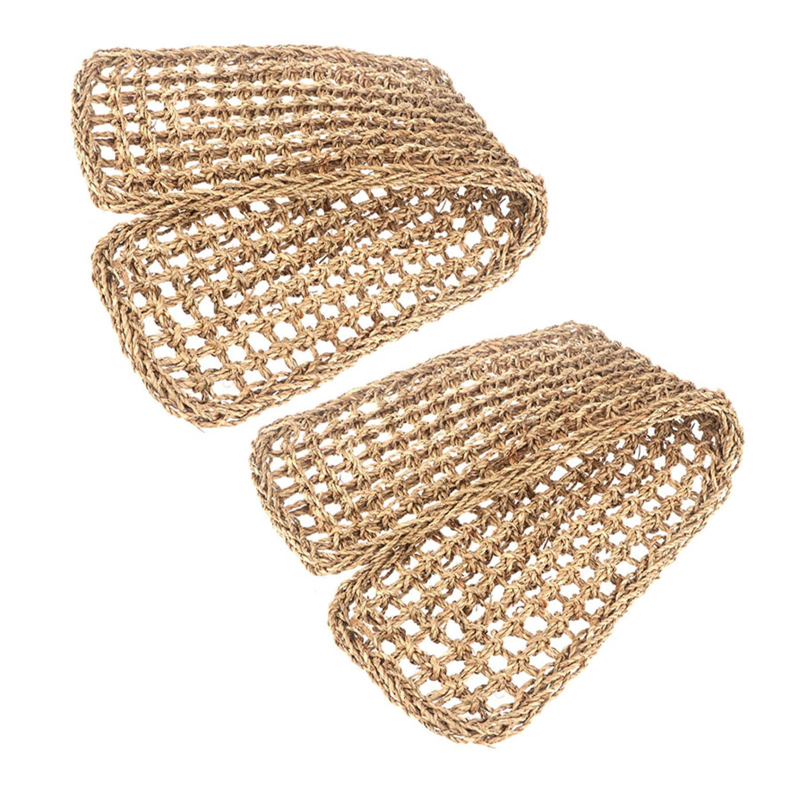 Amache Per Lucertole 2 Pezzi, Realizzate a Mano Fibra Di Alghe, 75x18 Cm, Adatte a Gechi e Draghi Barbuti, Accessori Per Terrari