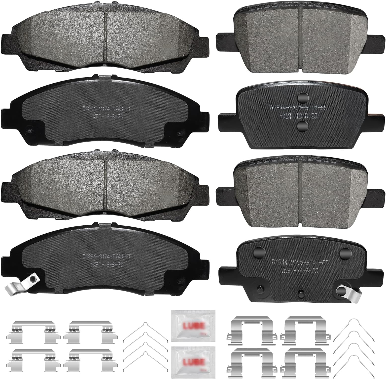 Detroit Axle Front Brake Pads for Chevrolet Traverse